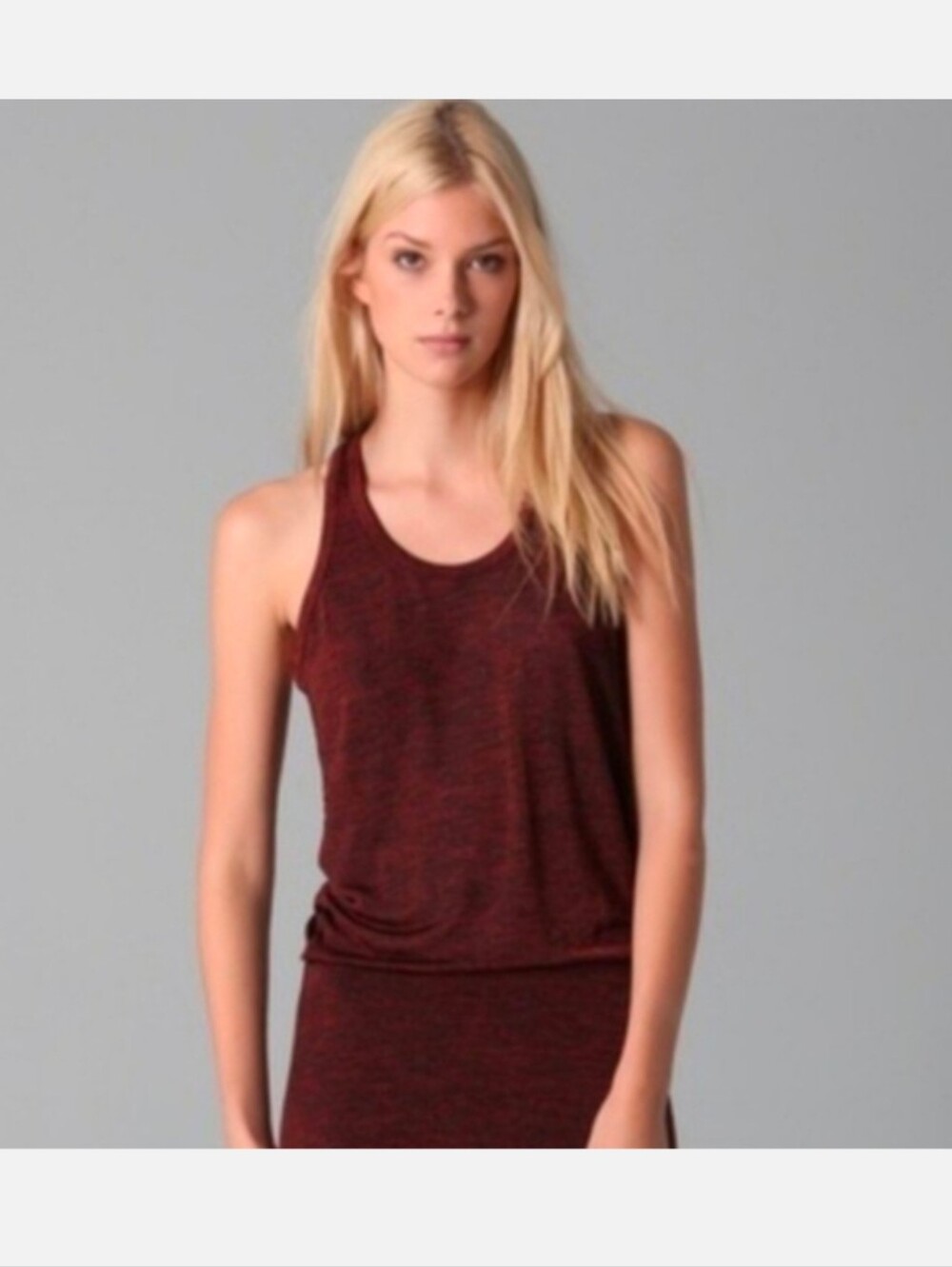 T By Alexander Wang Women's Maroon Maxi Dress